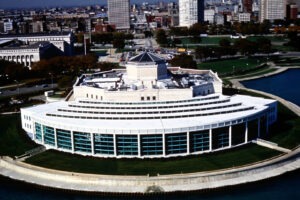 Shedd Aquarium from the air