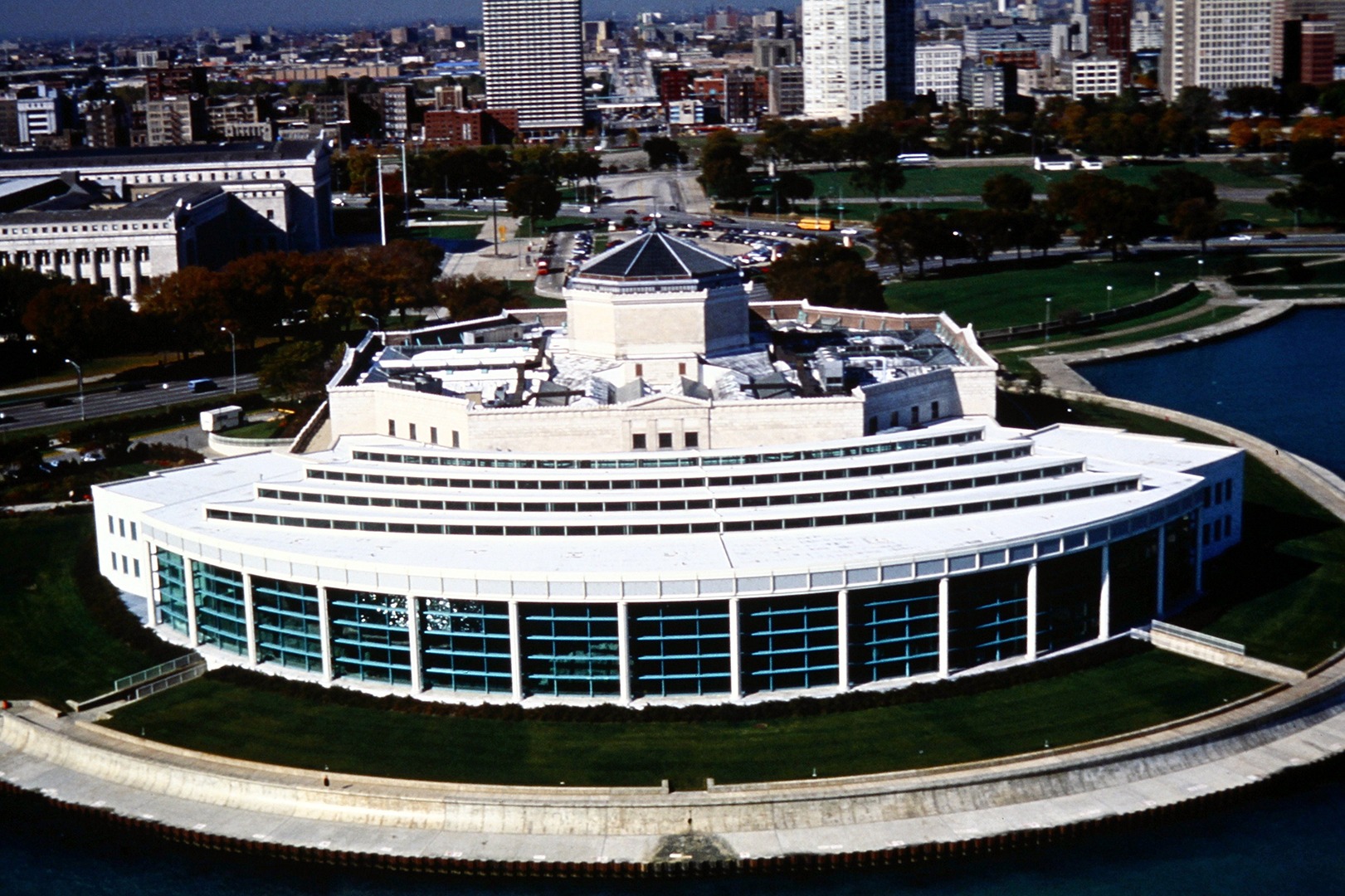 Shedd Aquarium from the air