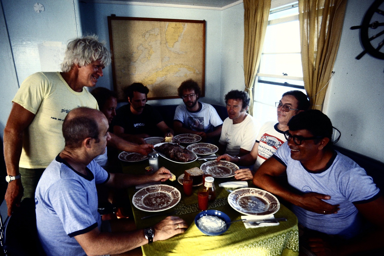 Bill Braker on Coral Reef Boat