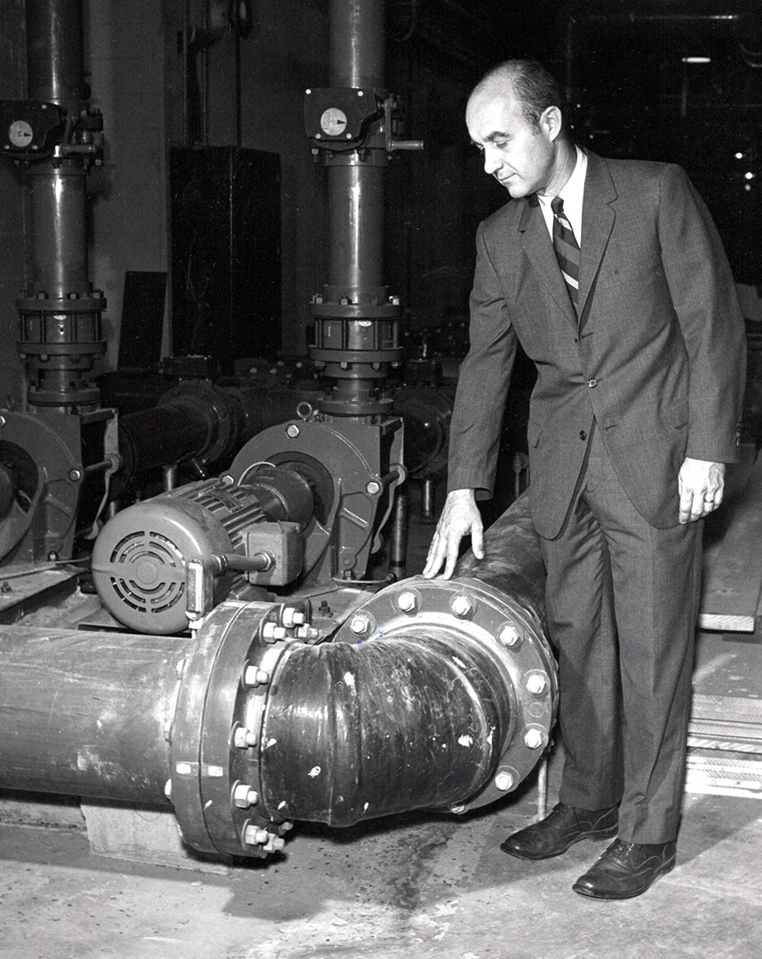 Bill Braker with Pump