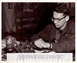 Zoologist Don Nickon making signs